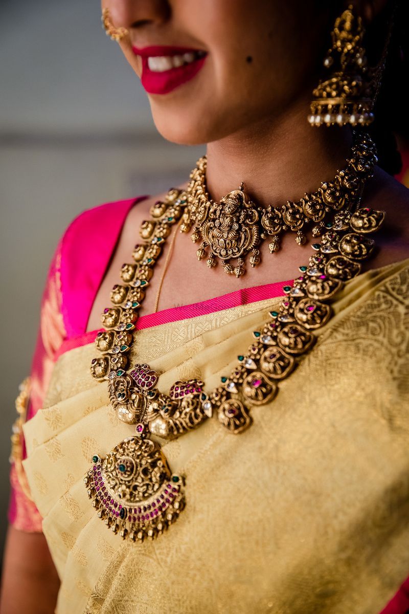 Temple Jewellery Set for Tamilan Bride