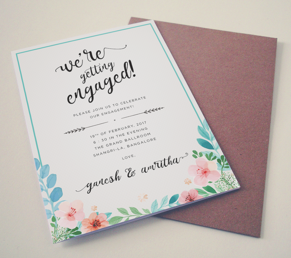 Formal Engagement Invitation Message