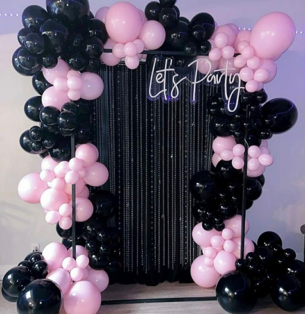 Pom-Pom Simple Birthday Stage Decoration