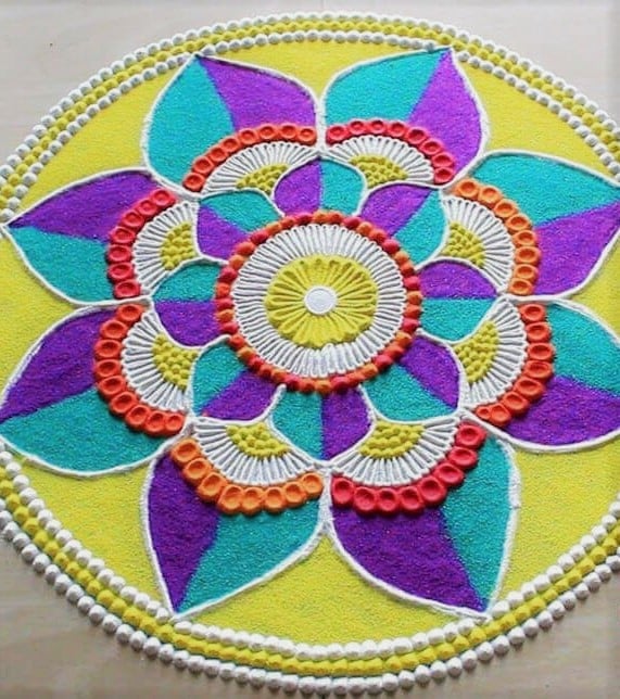 Circle Rangoli Design
