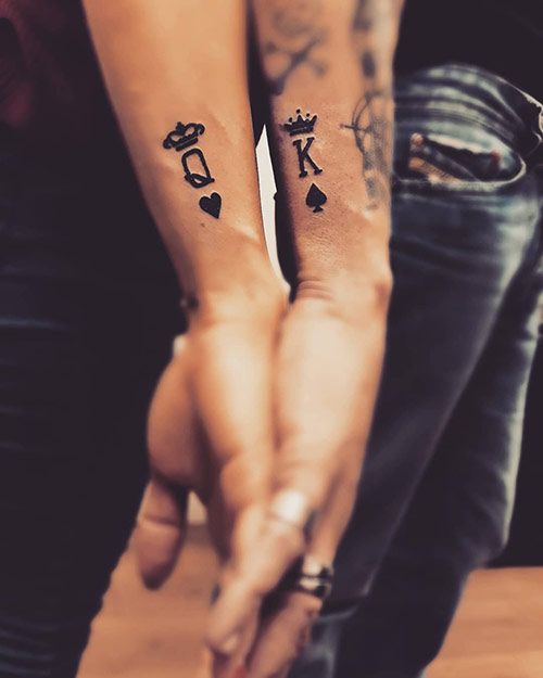 King & Queen Couples Tattoos