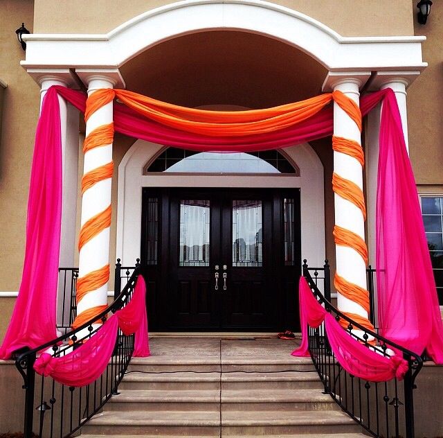 Outdoor Entry Wedding Home Decoration