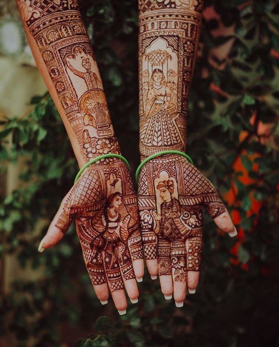 Dots on a Fancy Mehendi Design