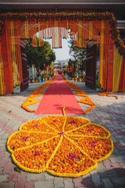 Rangoli Wedding Gate Decoration