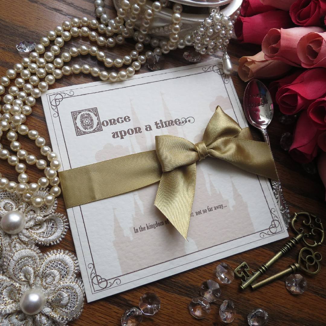 Fairytale inspired wedding invitations