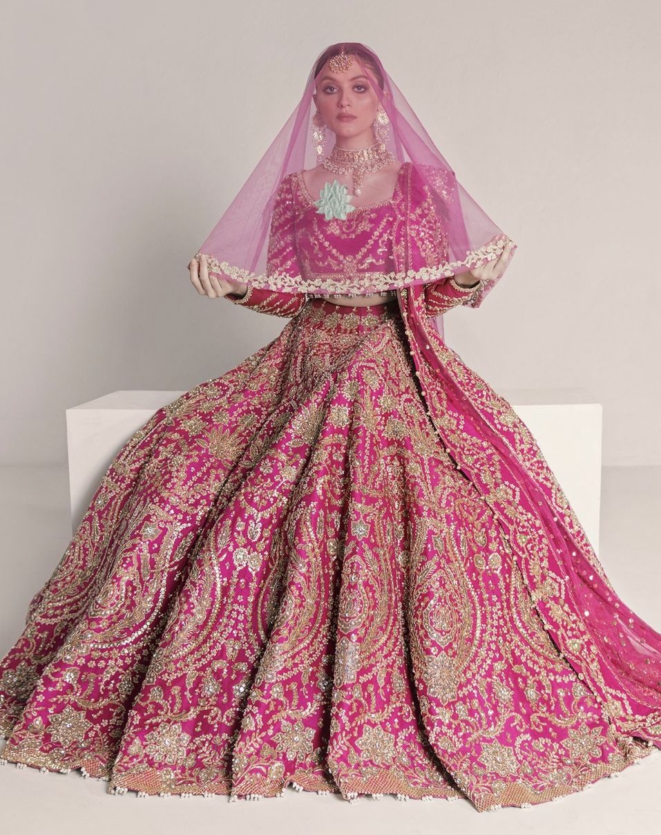 Zardozi Bridal Suits with Heavy Dupatta with Price