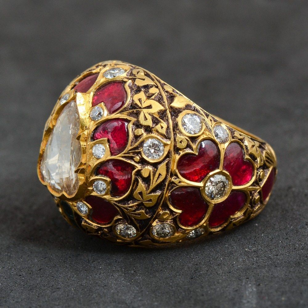 Polki Jewellery Bridal Ring