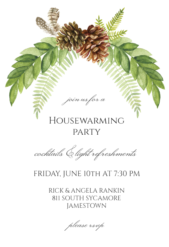 Housewarming Invitation Card Design
