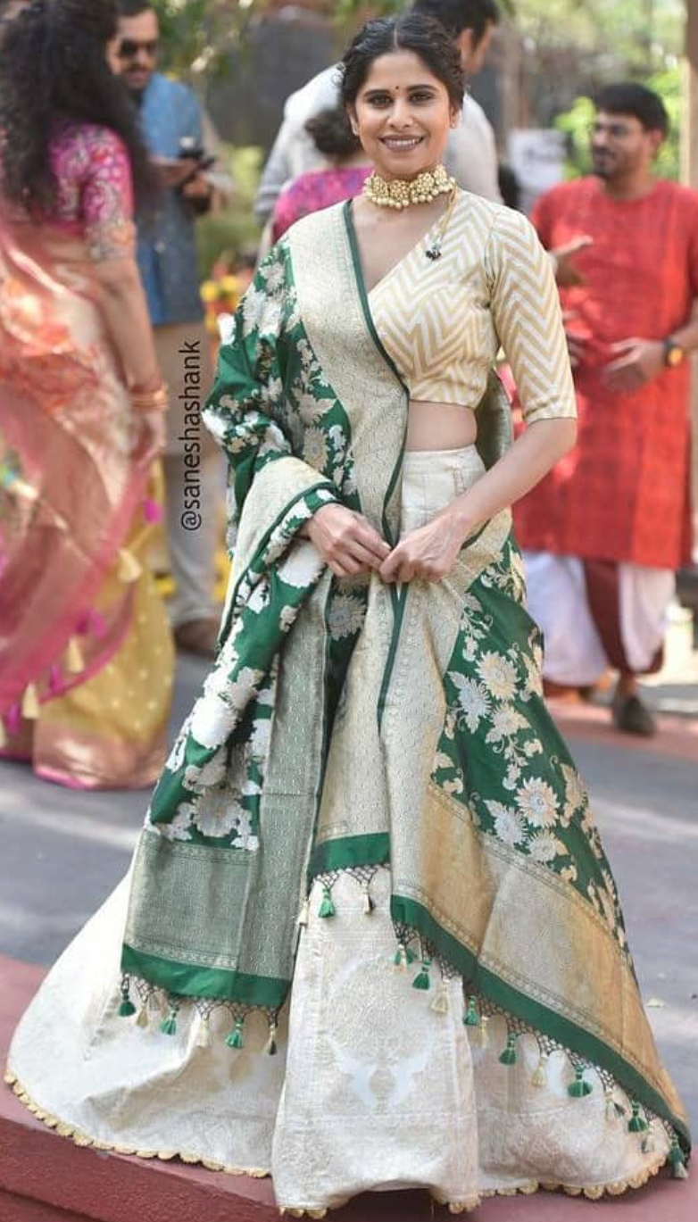 The Sabyasachi Banarasi Dupatta Draping Styles for Lehenga