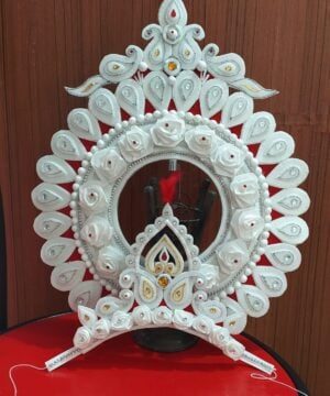 Bengali White Bridal Mukut