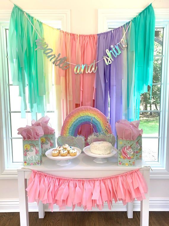 Unicorn Birthday Room Decoration Idea