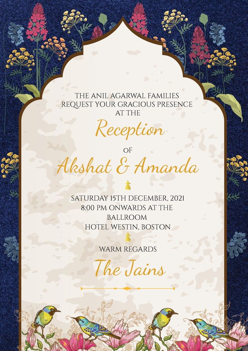 Luxury Royal Wedding Card Backgrounds