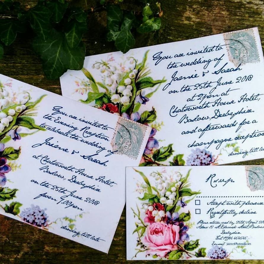 Calligraphy Wedding Invitations