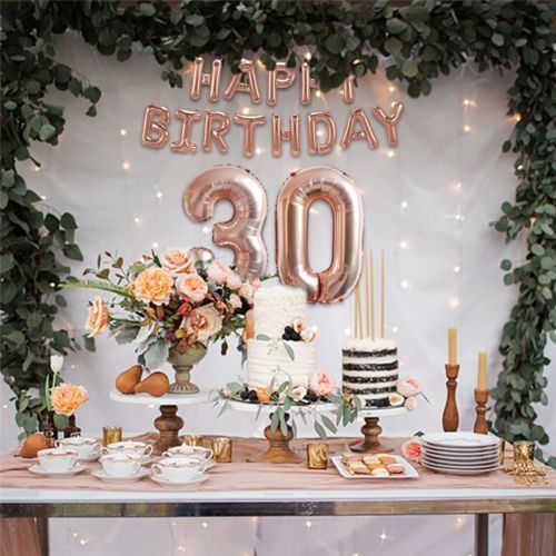 The Adult Simple Birthday Stage Decoration