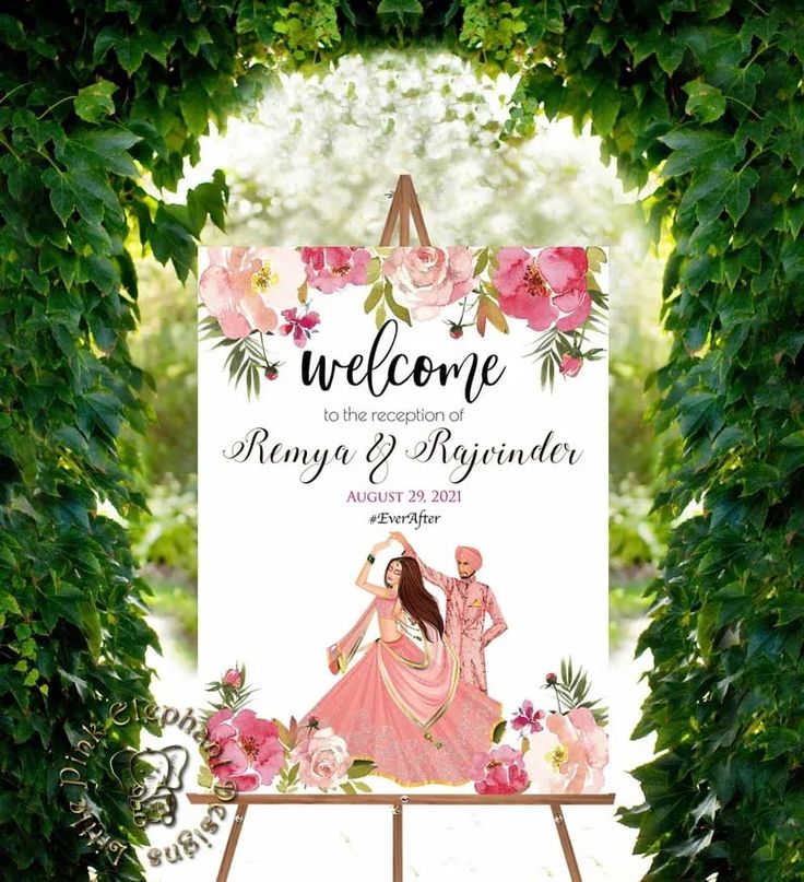 Sangeet Wedding Welcome Board