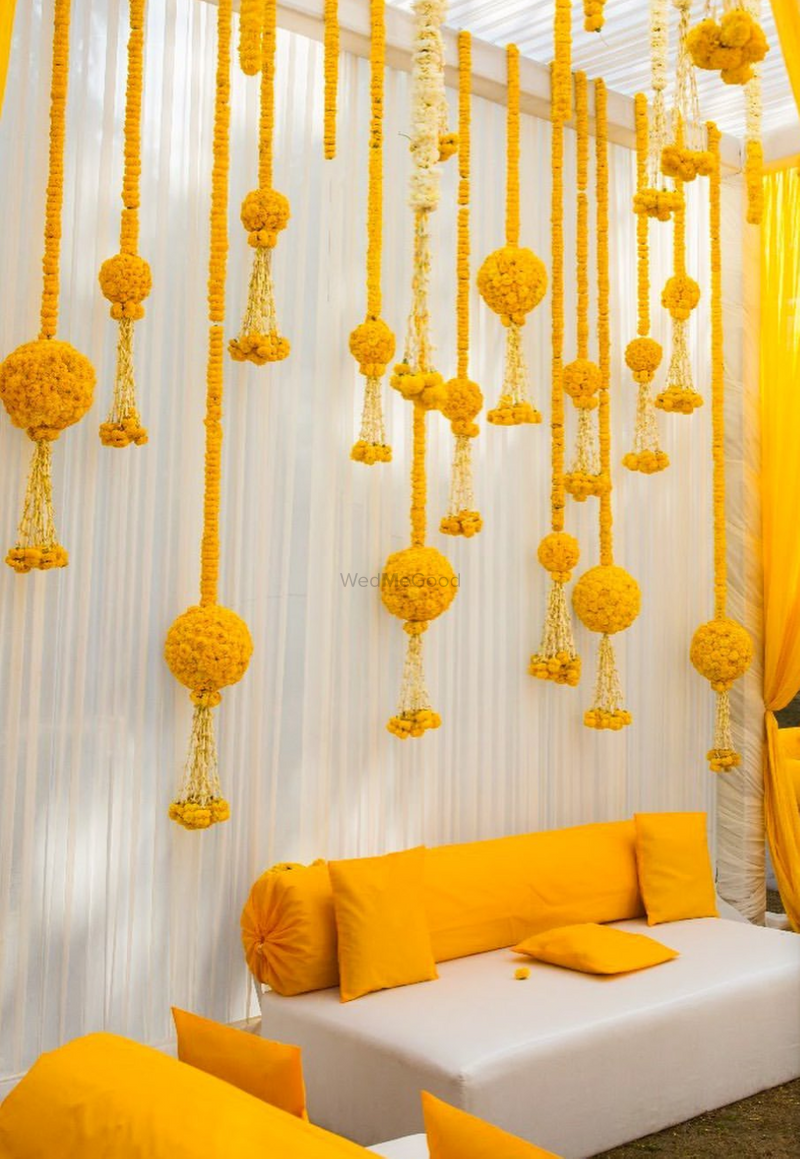A tassel of Fun Background Haldi Ceremony Decoration