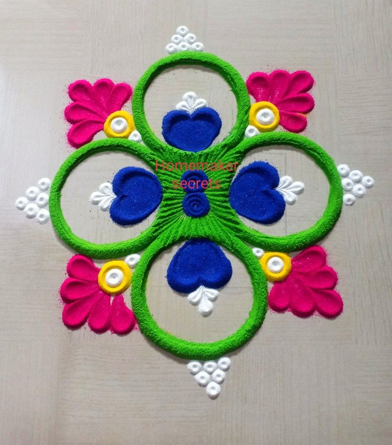 Handmade Small Rangoli Designs
