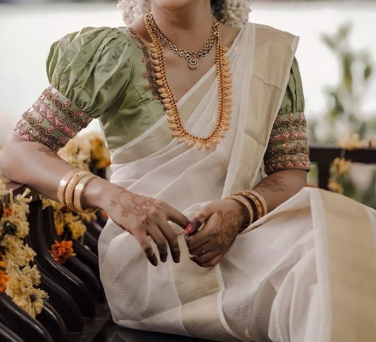 The Kanjeevaram Kerala Bridal Sarees Ideas