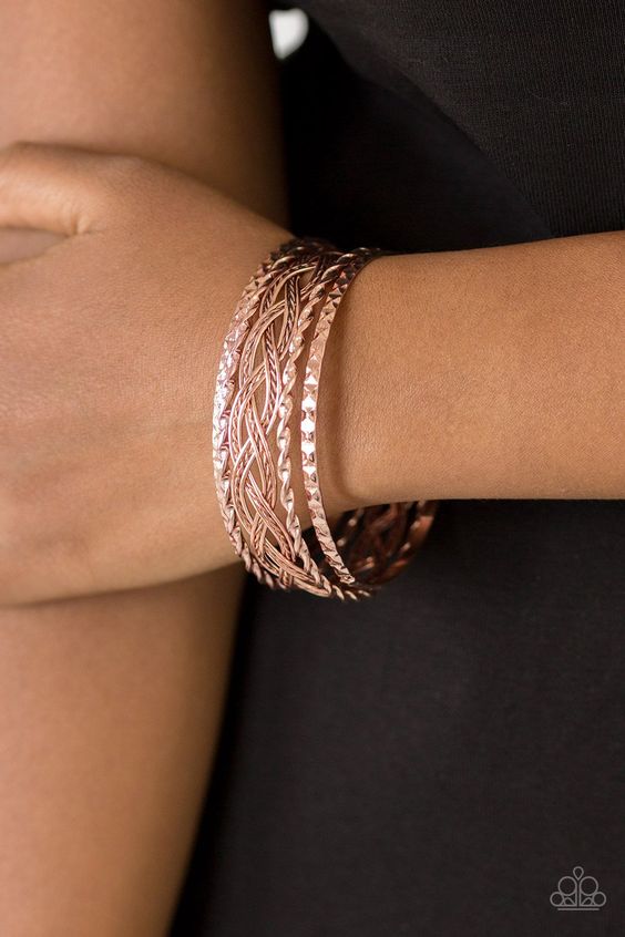 Rose Gold Bangles with Bracelets