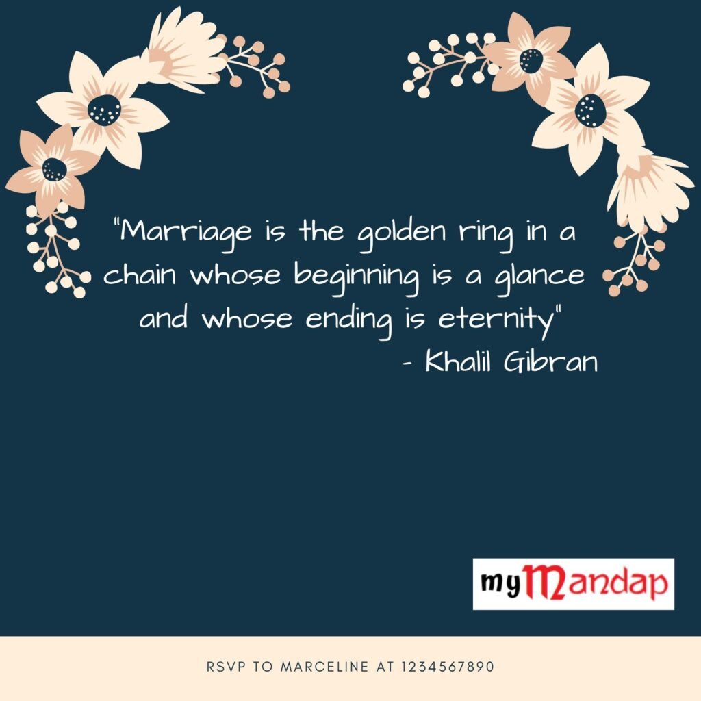 Deep & Detailed Wedding Invitation Quotes