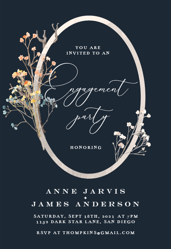 For close Friends, an Engagement Invitation Message