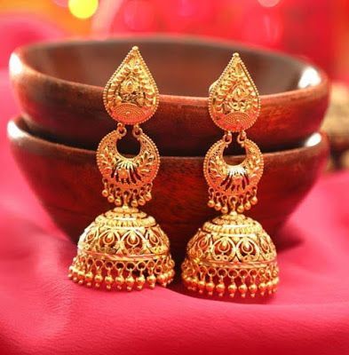 Kalka Bridal Heavy Gold Jhumka Design