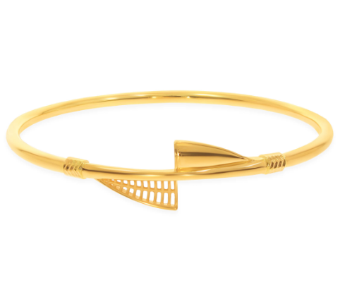 Triangular Duo Gold Noa Bangle