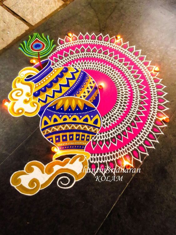 Rangoli for Pongal