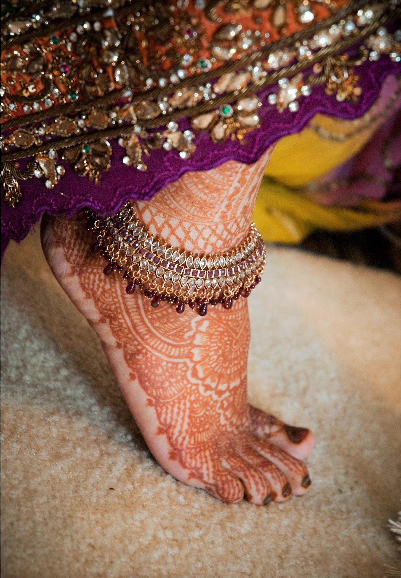 South Indian Bridal Payal Designs