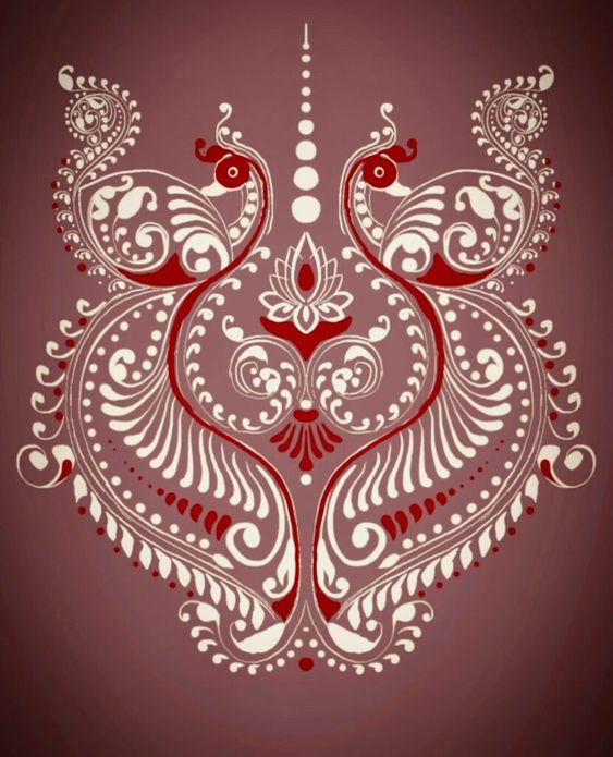 The Most Colourful Alpana Design