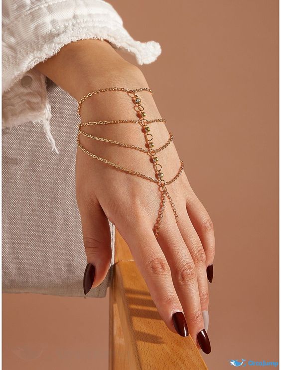 Bohemian Gold Ring Bracelet Designs