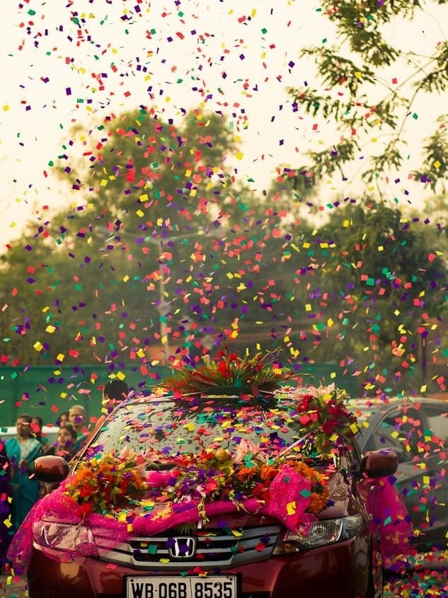 Wedding Car Decoration According to the Model