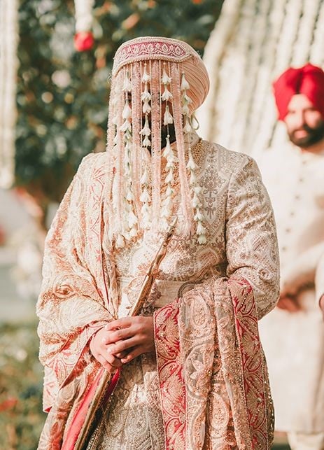 Feathery Sehra for Groom