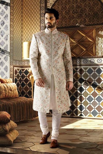 Ivory Jodhpuri Sherwani