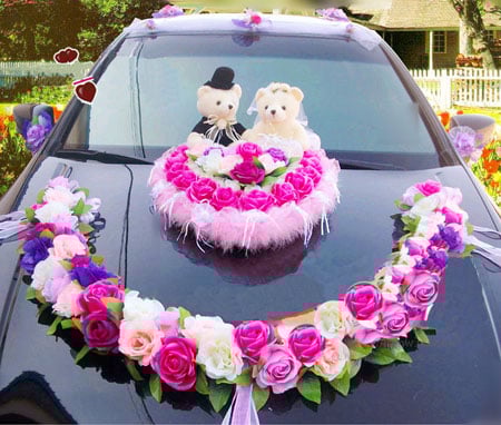 Wedding car decoration