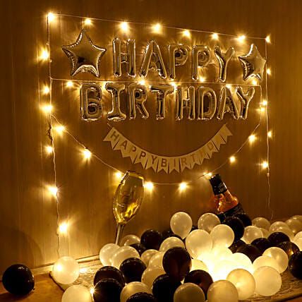 LED Balloons Birthday Decoration with Lights