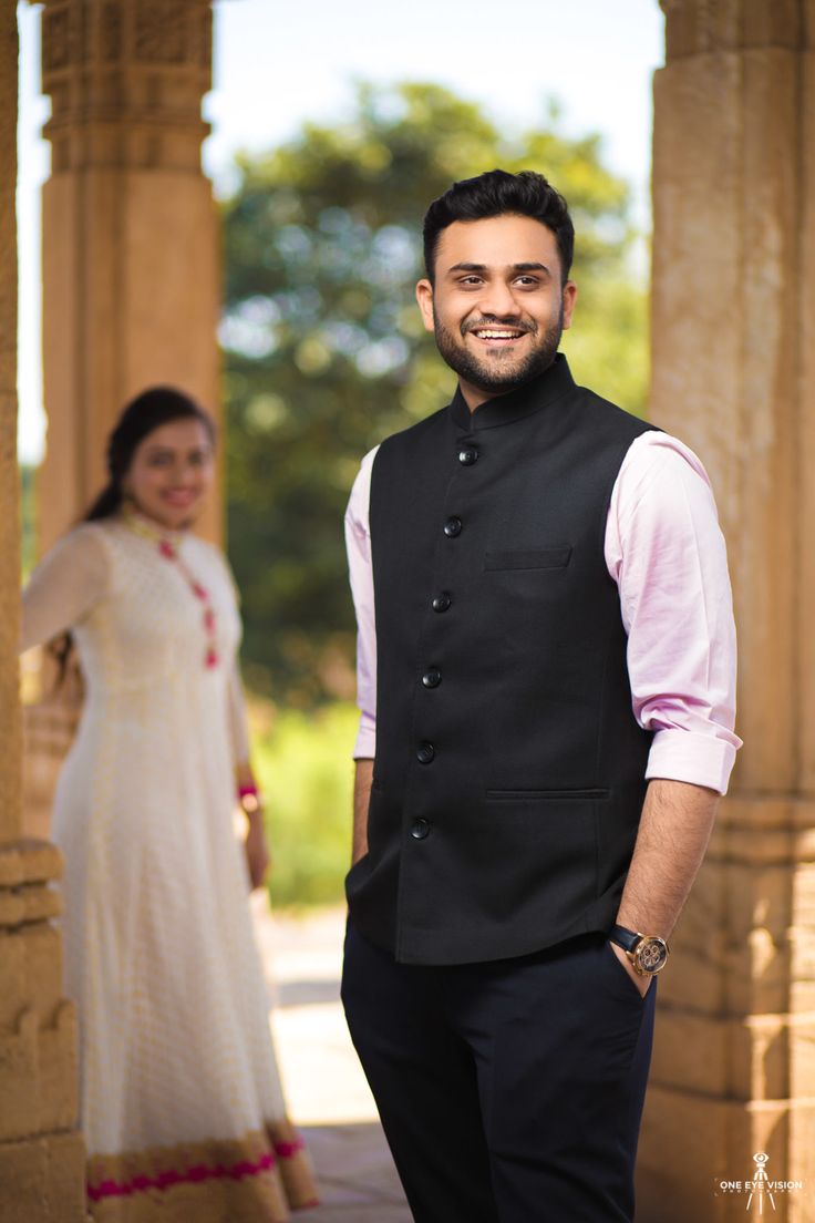 Mandarin Collar Jacket with Formal Pants