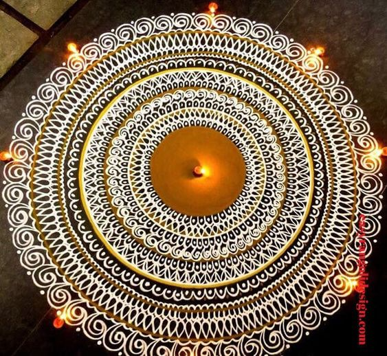 Chukki Rangoli Mandala Art Designs