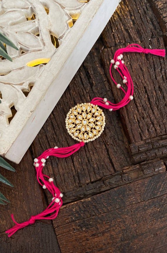 Kundan Work and Pearl Rakhi making