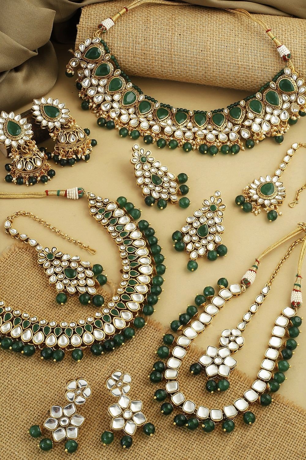 Long Necklace in Kundan jewellery set