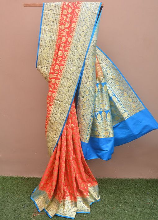 Orange Indian Silk House