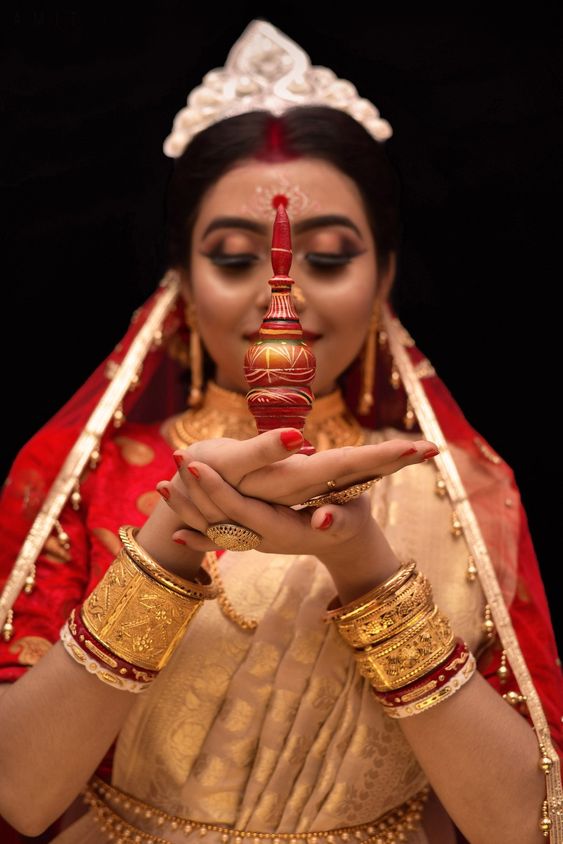 Gold Plated Bangle with Bengali Sakha Badhano