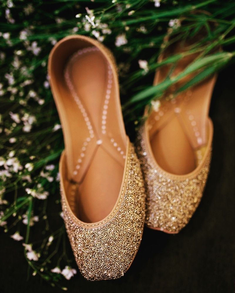 Phulkari Embroidered Punjabi Couple Shoes