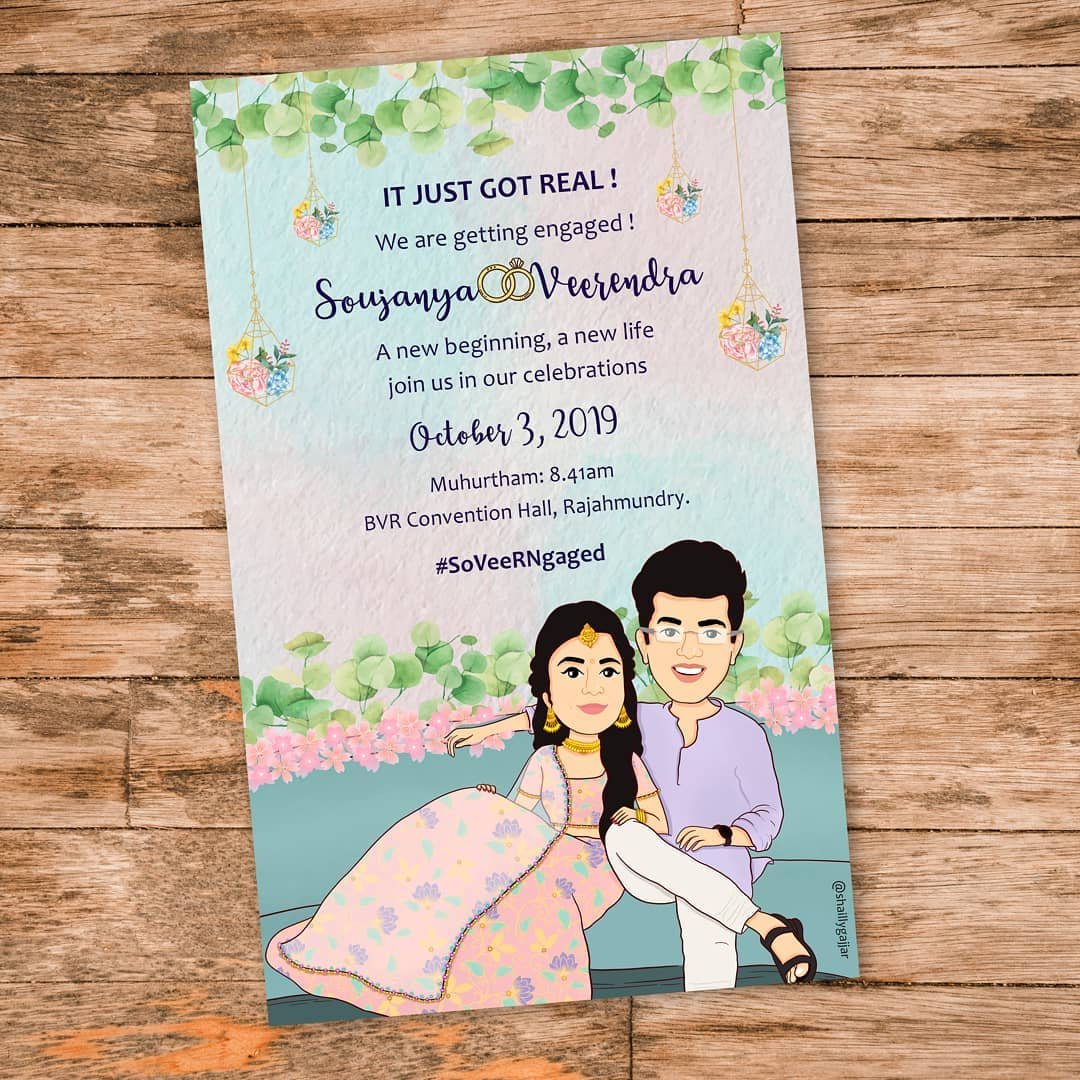 Carricature Wedding Invitations