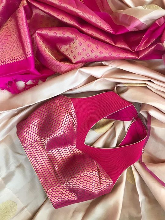 The Front-Slit Pink Wedding Blouse Design