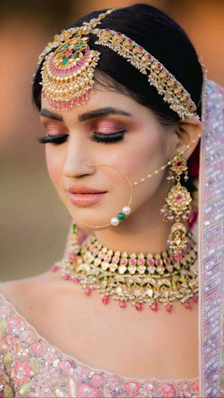 Nose Ring in Polki Jewellery