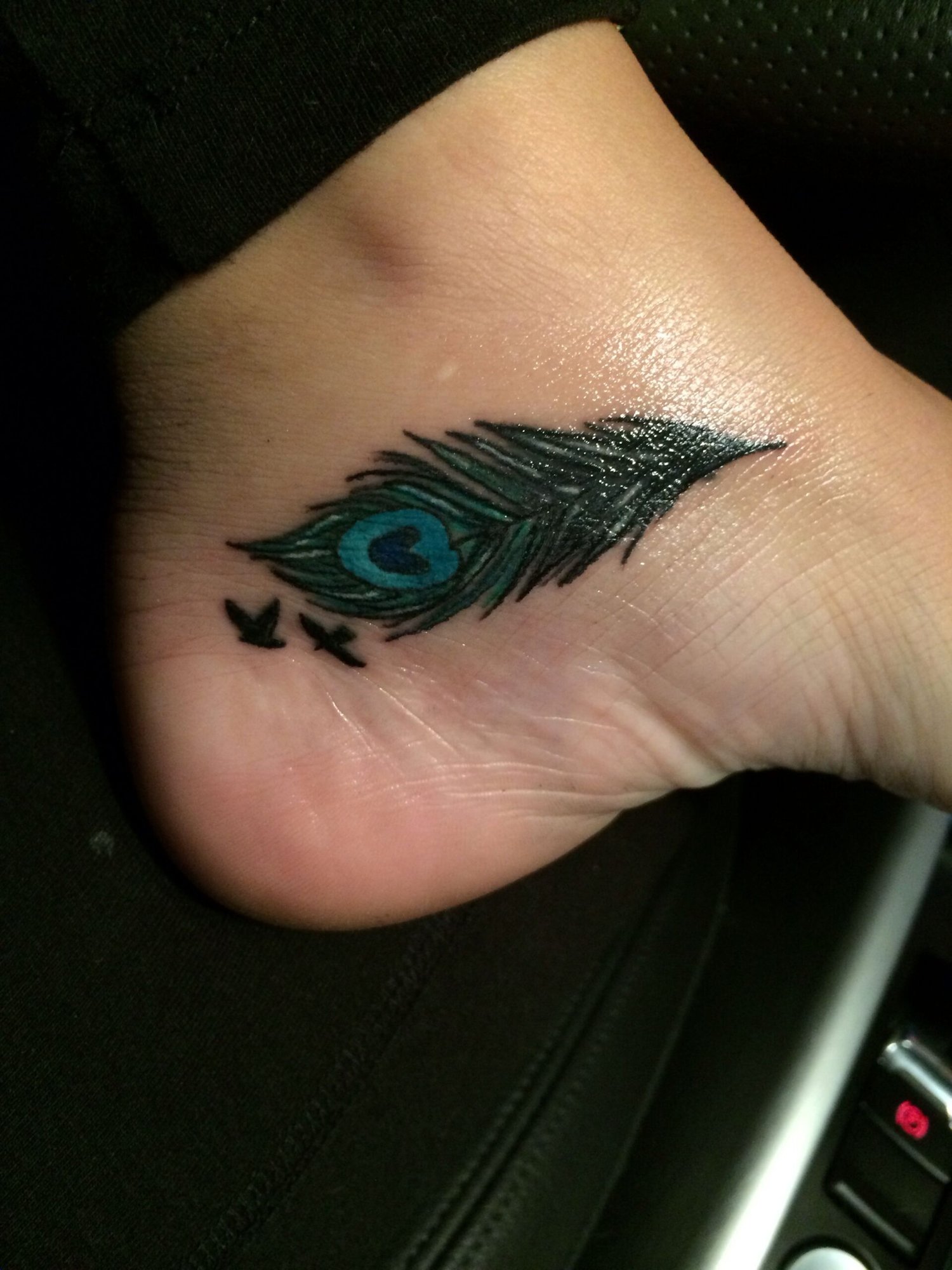 Mor Pankh Beauty on Ankle Skin