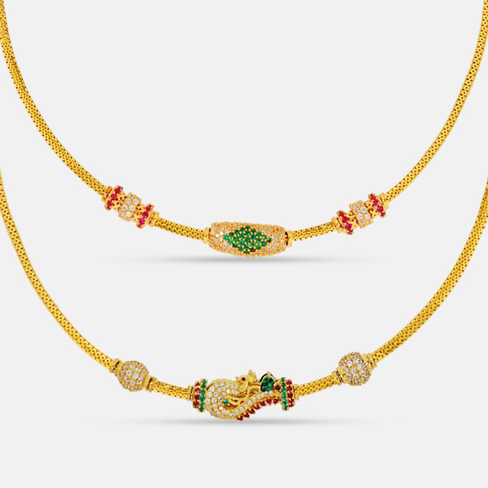 Chain Style Necklace Lalitha Jewellery