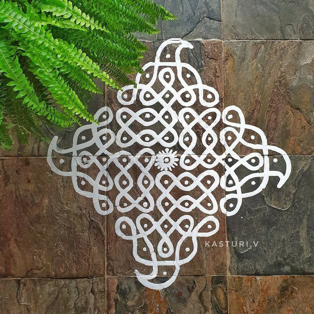 6x6 Rangoli Designs with Dots