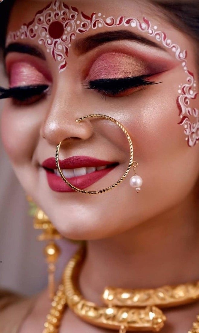 Red and White New Bridal Kolka Design